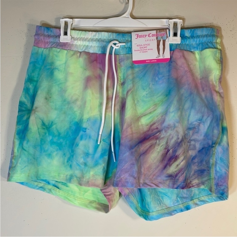 Juicy Couture Sport Double Brushed Jersey Soul Stice Shorts.  Large. NWT.